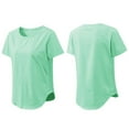 thumbnail image 5 of Baqcunre Womens Tops,New Loose Yoga Breathable Sports Casual Elastic Quick Drying Top T Shirt Workout Tops for Women,Gym Tops for Women Shirts for Women Green S-XXL, 5 of 5