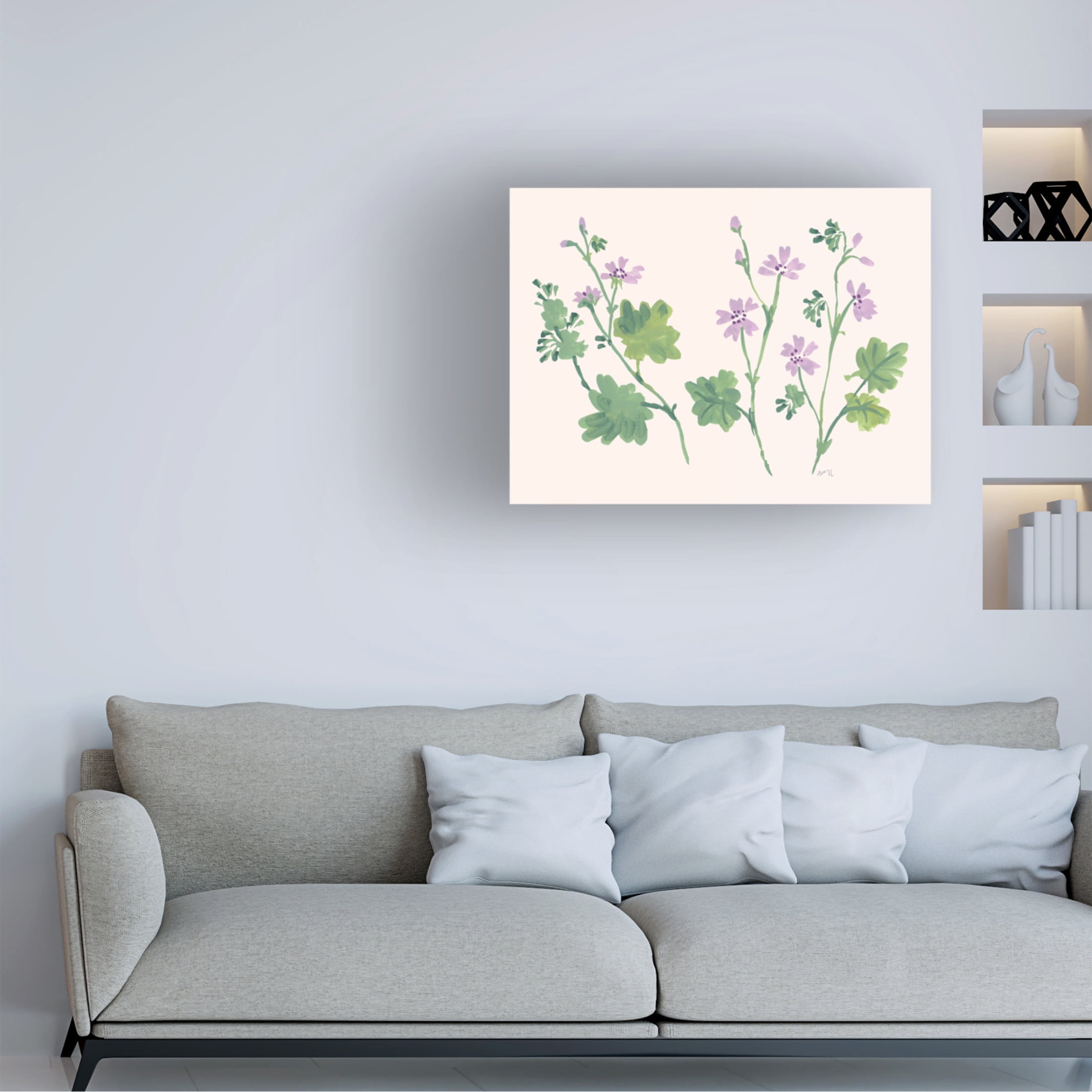 Trademark Fine Art Ania Zwara Little Violets Canvas Wall Art