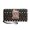 Christmas Cat Pattern, variant on Christmas Gingerbread Man Zipper Closure Long Wallet for Shopping Dating Travel, PU Leather Wrist Strap Coin Purse