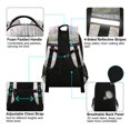 thumbnail image 4 of FORMRS Kids School Backpack Elementary Student Unisex Travel Bookbag with Reflective Stripes, Purple Deer, 4 of 7