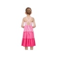 thumbnail image 5 of Girls Dress Pink Tiered Ruffle Pleated Sleeveless Princess Dance Prom 4 Years, 5 of 6