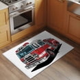 thumbnail image 3 of Red Fire Truck Bathroom Rug Washable 2x3 Entryway Rug Non Slip Funny Cute Car Front Door Mat Low Pile Indoor Doormat Throw Floor Carpet for Kitchen Bedroom Entrance, 3 of 8