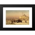thumbnail image 2 of Louis Comfort Tiffany 14x11 Black Modern Framed Museum Art Print Titled - On the Way Between Old and New Cairo, Citadel Mosque of Mohammed Ali, and Tombs of the Mamelukes, 2 of 5