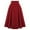 A-Red58, variant on Bibifish Womens Skirts High Waisted Pleated Maxi Skirts With Button Design Vintage High Waist Pockets Pleated Skirts For Ladies