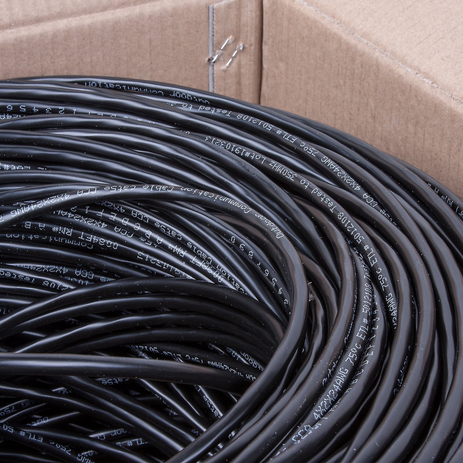 Five Star.. CAT5e CCA 1000ft FTP 24 AWG with 4 Pairs 8 conductors Ethernet LAN Cable direct burial Cable 350Mhz