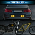 thumbnail image 2 of Unique Bargains 20pcs Reflective Stickers Arrow Shape Safety Tape Reflector Universal for Cars Waterproof PET Yellow, 2 of 7