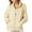 Beige, variant on Herrnalise Womens Zip Up Hoodies Long Sleeve Fall Oversized Sweatshirts Fleece Y2K Jacket with Pockets Black,S