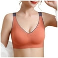 thumbnail image 1 of Yammkia Sports Bras for Women Racerback High Impact Sports Bras for Women,Racerback Running Bra Workout Crop Tank Tops Longline Sports Bra Push up (Orange,M), 1 of 7