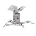 thumbnail image 1 of GlobalTone Projector Ceiling Mount Short Pole 5.5" Max 22 Lbs White, 1 of 3