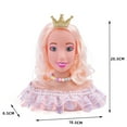 thumbnail image 5 of Danhjin Toddler Toys, Doll Head for Hair Styling Deluxe Hairstyle Hair Makeup Doll Toys, Hairdresser Pretend Play Game for Girls and Pretend Play, Christmas Gifts Baby Doll Accessories, 5 of 5