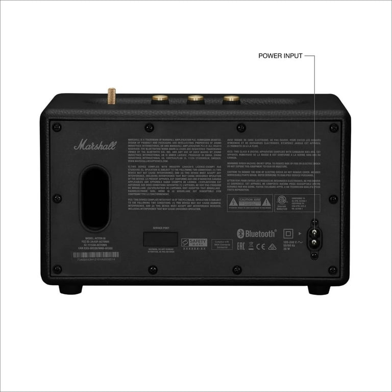 Restored Marshall Acton III Bluetooth Speaker (Black