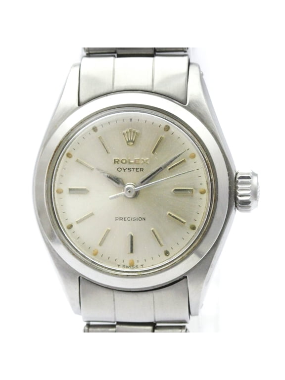 Pre-Owned ROLEX Oyster Precision 6410 Steel Hand-Winding Ladies Watch Vintage