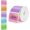 Colorful, variant on 2"x2" Holographic Thermal Labels, 300 count Scalloped Square Sticker Paper for Small Business, Custom Logo, Thank You, Glitter Rainbow Effect, (5 Colors, Not Pre-Printed)