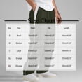 thumbnail image 3 of Stamzod Sweatpants for Men Fashion Strip Patchwork Elastic Waist Drawstring Track Pants Men Casual Loose Joggers for Men with Pocket Black B XXL, 3 of 7