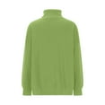 thumbnail image 5 of MIUOWANP Plus Size Sweaters for Women Clearance Women's Long Sleeved Loose Solid Color High Neck Pullover Knitted Sweater Green S, 5 of 5