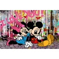 thumbnail image 1 of Disney Luxury Art Mickey Mouse And Donald Duck Fashion Graffiti Wall Art Poster Painting On Canvas Prints Banksy Decor Pictures60X90cm No Frame Gao Jinjia LED, 1 of 2