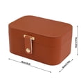 thumbnail image 2 of Double Layer PU Leather Jewelry Organizer Box, Large Capacity Portable Travel Jewellery Storage Case for Necklaces Bracelets Rings Earrings, 5 Colors Available, 2 of 5