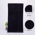 thumbnail image 3 of Toallas de salón superabsorbentes, paquete de 10: toallas de secado rápido para el cabello, la cara y las manos para uso en el hogar, el spa y la peluquería, color negro, 3 of 5