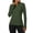 Army Green, variant on Women's Long Sleeve Quarter Zip Athletic Tops - Lightweight Moisture Wicking Workout Shirts, Slim Fit Running Gym Pullover with Thumbholes Army Green L