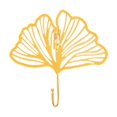 thumbnail image 2 of s de hoja de hierro, colgador de llave s de pared, de pared, colgador de s de una sola punta para baño, dormitorio, Ginkgo biloba hueco Baoblaze Ganchos de pared, 2 of 8