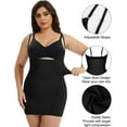 thumbnail image 4 of MANIFIQUE Plus Size Open Bust Full Slip - Breathable Body Shapewear - Medium Compression - Anti-Slip Construction, 4 of 6