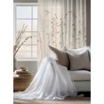 thumbnail image 4 of Sheer Curtains 72 Inches Long, Spring Floral Semi Sheer Curtains Light Filtering Window Treatment, Modern Abstract Art Pastoral Privacy Voile Drapes for Living Room Bedroom 52x72 Inch, 4 of 7
