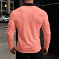 thumbnail image 6 of Asxite Men Plus Size Fall Winter Tops Collared Long Sleeve Solid Breathable Loose Sport Shirts, 6 of 7