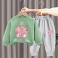 thumbnail image 2 of Toddler Girl Winter Clothes 2T 3T 4T 5T 6T 7T 8T Girl Clothes Toddler Girl Clothes Fall Outfits Long Sleeve Sweatshirt Tops + Pants Set P Size 5-6 Years, 2 of 4