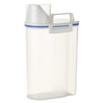 thumbnail image 1 of 2 Liter Portable Plastic Rice Bucket Sealed Food Grain Flour Storage Box Container with Measuring Cup, 1 of 8