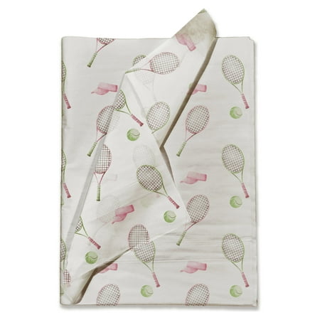 Pro Supply Global Tennis Printed Tissue Paper for Gift Bags or Boxes and Wrapping - Sports Bulk Decorative Art Tissue Paper for Packaging and Gifting | 24 Sheets 20" x 30"