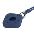 thumbnail image 5 of Funda protectora de silicona tipo cuadrado hueco con correa de mano para localizador IOS azul vaquero, 5 of 5