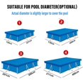 thumbnail image 2 of BRILLAR Cubierta rectangular impermeable para piscinas con estructura: resistente al polvo y de fácil instalación (220 x 150 cm/7,21 x 4,92 pies), 2 of 4