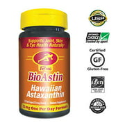 BioAstin Hawaiian Astaxanthin 12mg, 25ct - Supports Recovery from Exercise + Joint, Skin, Eye Health Naturally - 100% Hawaiian Sourced Premium Antioxidant