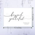 thumbnail image 7 of 120 Heavyweight Blank Thank You Cards with Envelopes Beyond Grateful Thank You Cards, Bridal Shower, Engagement, Graduation, Wedding Bulk Pack Card with Envelopes & Stickers (4 x 6 Inches) (120 Pack), 7 of 7