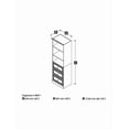 thumbnail image 4 of Bestar Versatile 25W Closet Organizer with Drawers in white, 4 of 4