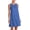 Dark Blue, variant on Women's Linen Sleeveless Shift Dress with Pockets Crew Neck Casual Tank Dress