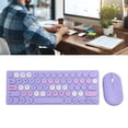 thumbnail image 1 of 64 Key Retro Keyboard Mouse Combo, Auto Sleep Wireless Keyboard 1200dpi Mouse with Receiver, Full Size Keyboard Mouse Combo for Wins 7/8/10/11, for Laptop Desktop PC, 1 of 7