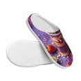 thumbnail image 3 of Wukai Fruit Parfait Colorful Print Women's Indoor Bedroom Slipper Slip On Shoes, Unisex House Shoes with Anti-Skid Sole for Men, Gift for Women Men-35/36, 3 of 7