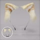thumbnail image 4 of Tocado de pelo con orejas largas de gato y zorro, disfraz de Lobo, Animal, Anime, Navidad, Halloween, Aro para el pelo y horquilla, amarillo + blanco, 4 of 5