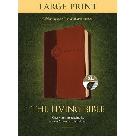 The Living Bible Large Print Edition, Tutone (Large Print) (Hardcover)