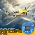 thumbnail image 3 of Volantex P51D Mustang RC Plane 2.4G 4CH RC Aircraft Aerobatics RTF Glider For Age 8+ &Adults, 3 of 12