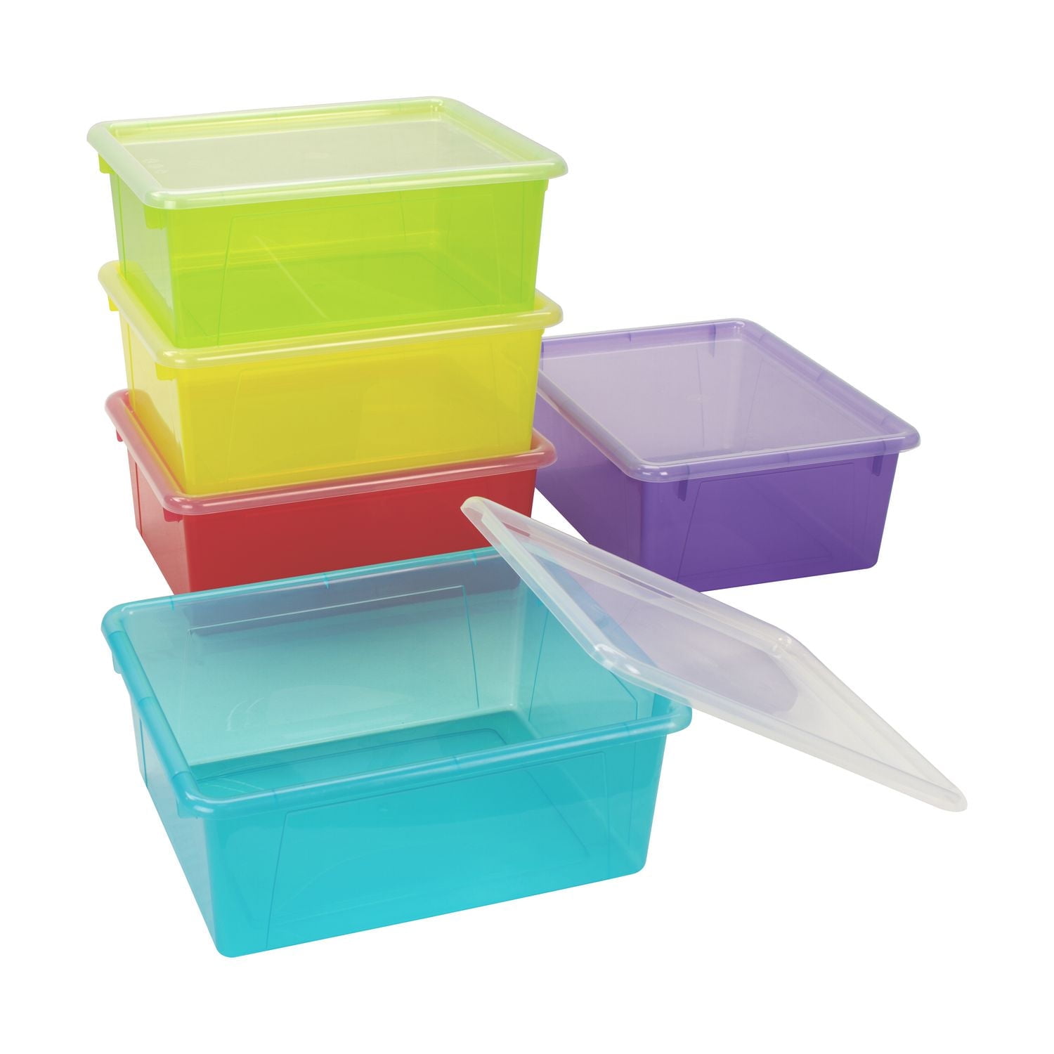 Storex - Assorted Tints Letter Size Storage Tray