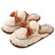 thumbnail image 1 of Zapatillas de casa de moda para otoño e invierno, zapatillas de interior de estilo lujoso y ligero, zapatos cálidos, zapatillas de pareja de felpa para mujer, 24,5 cm, 1 of 5