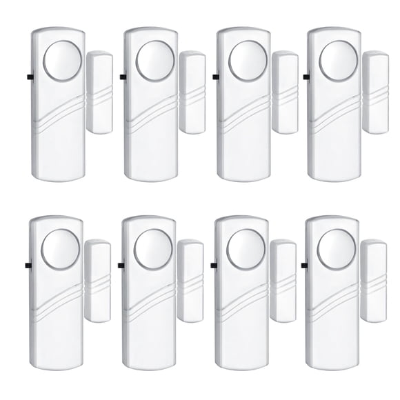 Sensor inalámbrico de alarma de puerta y ventana de seguridad, paquete de 8, PLOJOP