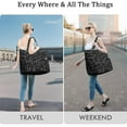 thumbnail image 2 of Educational Wall Inspired Travel Tote Bag with Science Scientist Graphics Lightweight Weekender Bag with Adjustable Strap, Perfect for Laboratory, Experiment, Engineering Enthusiasts, 2 of 5