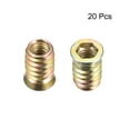 thumbnail image 2 of M10x25mm Threaded Insert Nuts Carbon Steel Zinc Plated 20 Pack, 2 of 3