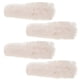 thumbnail image 1 of Hole Shoe Liner Heel Strap 4Pcs White Plush Heel Belts for Daily Use Winter Warmth, 1 of 5