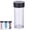 Black, variant on Plastic Storage Tubes with Black Lids, 2.1X5.6Cm Empty Beads Containers, Small Test Bottles for Craft Storage and Jewelry Organization