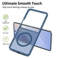 thumbnail image 3 of Compatible WIth Samsung Galaxy Z Flip 7 Phone Case,Frosted Translucent Designing,Compatible with Mag-Safe,Shockproof Rugged Drop-Proof Ultra Slim Silky Touch Phone Case Cover,Blue, 3 of 6