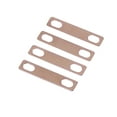 thumbnail image 1 of 4 Pieces Brass Neck Wedges Metal Shims 0.2mm 0.5mm Pieces Rustproof Heightening Adjust Gasket Connection Instrument Replacement Parts Accessories, 1 of 7